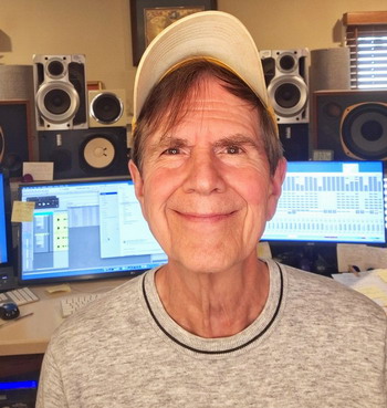 Chuck Wild in his studio